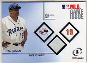 2001 Fleer Legacy MLB Game Issue Base #5 Tony Gwynn