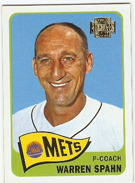 2001 Topps Archives #134 Warren Spahn 65