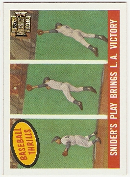 2001 Topps Archives #218 Duke Snider 59 Thrill