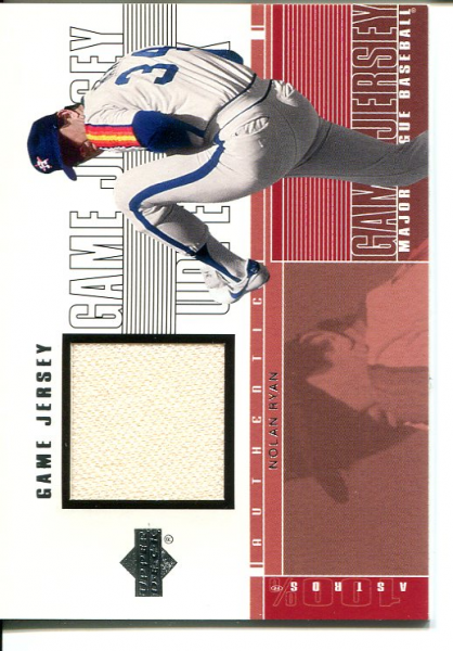 2001 Upper Deck Game Jersey #CNRA Nolan Ryan Astros