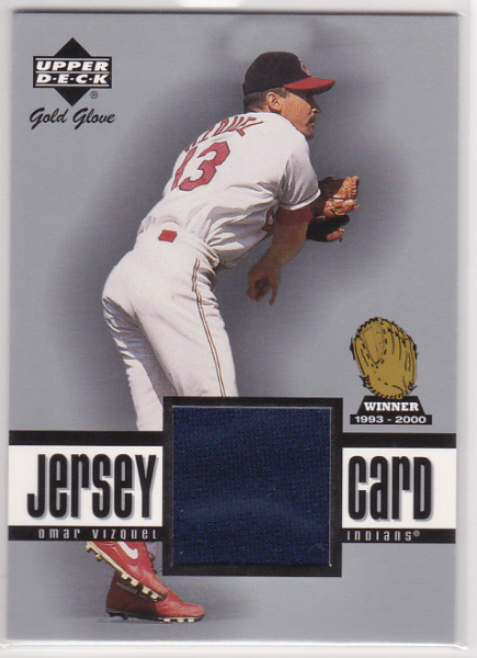 2001 Upper Deck Gold Glove Game Jersey #GGOV Omar Vizquel