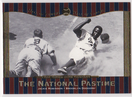 2001 Upper Deck Hall of Famers #62 Jackie Robinson NP