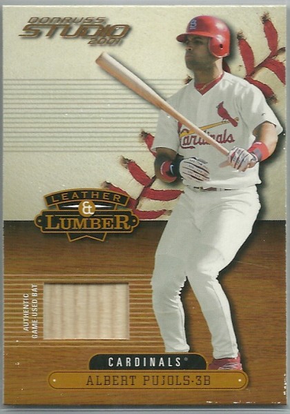 2001 Studio Leather and Lumber #LL23 Albert Pujols