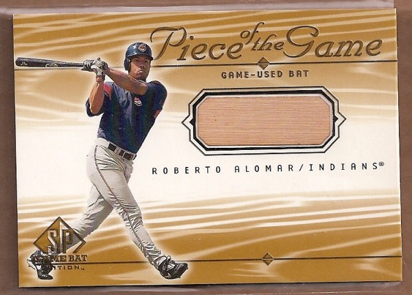 2001 SP Game Bat Edition Piece of the Game #RA Roberto Alomar