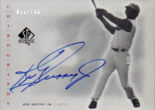 2001 SP Authentic Chirography Update Silver #SPKG Ken Griffey Jr.