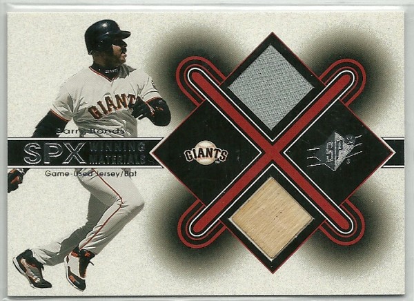 2001 SPx Winning Materials Bat-Jersey #BB2 Barry Bonds