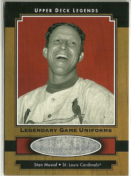 2001 Upper Deck Legends Legendary Game Jersey #JSM Stan Musial Uni SP/490 *