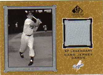 2001 SP Legendary Cuts Game Jersey #JGH Gil Hodges Jsy
