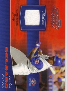 2002 Playoff Piece of the Game Materials #12A Carlos Delgado Jsy