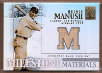 2002 Topps Tribute Milestone Materials #HM Heinie Manush Bat front image