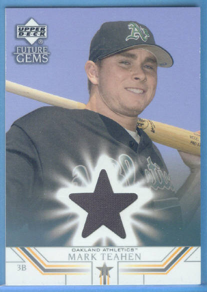 2002 Upper Deck Prospect Premieres #84 Mark Teahen JSY XRC