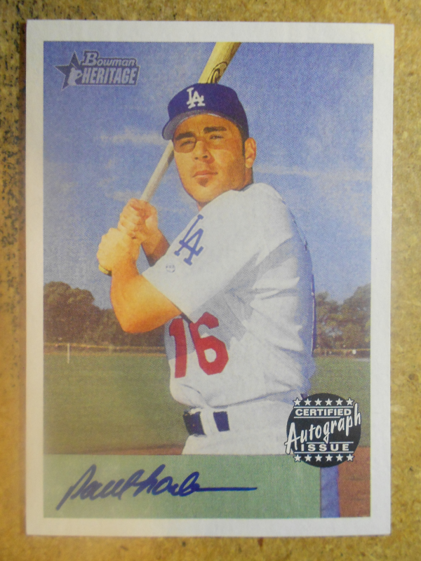 2002 Bowman Heritage Autographs #BHAPL Paul LoDuca C
