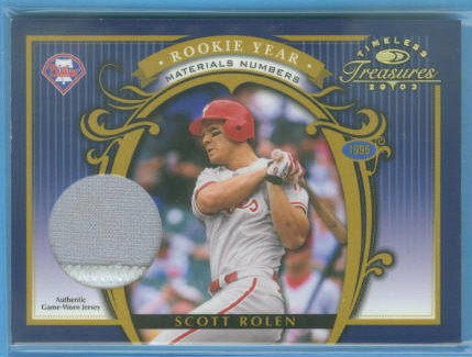 2003 Timeless Treasures Rookie Year Numbers #11 Scott Rolen/30