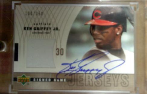2003 Upper Deck Signed Game Jerseys #KG Ken Griffey Jr./350