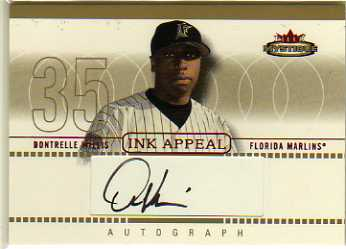 2003 Fleer Mystique Ink Appeal Gold #DW Dontrelle Willis/35