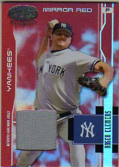 2003 Leaf Certified Materials Mirror Red Materials #120 Roger Clemens Jsy/250
