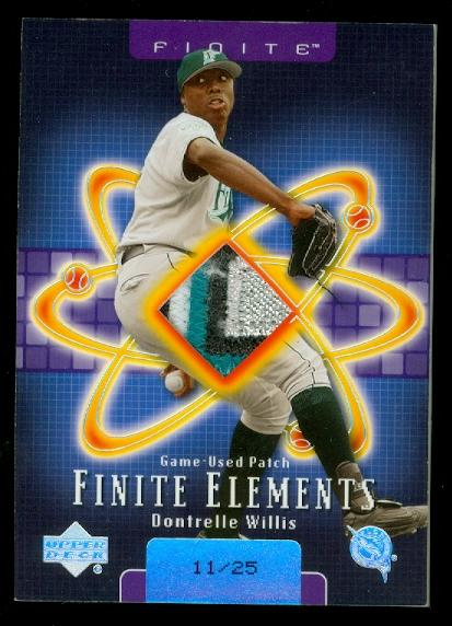 2003 Upper Deck Finite Elements Game Patch #DW Dontrelle Willis