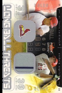 2003 Fleer Genuine Longball Threats Single Swatch #12B T.Glaus Jsy-Rolen