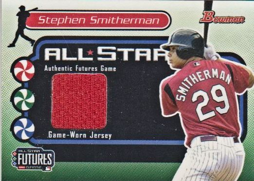 2004 Bowman Futures Game Gear Jersey Relics #SS Stephen Smitherman B