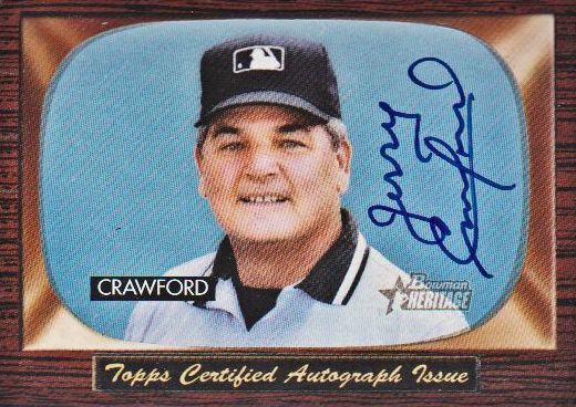 2004 Bowman Heritage Signs of Authority #JC Jerry Crawford