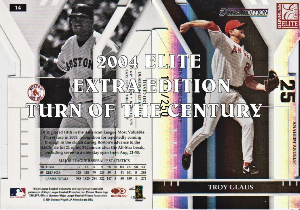 2004 Donruss Elite Extra Edition Turn of the Century #36 Johan Santana