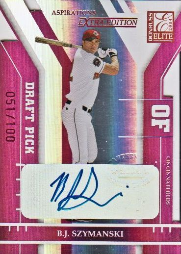 2004 Donruss Elite Extra Edition Signature Aspirations #323 B.J. Szymanski DP/100