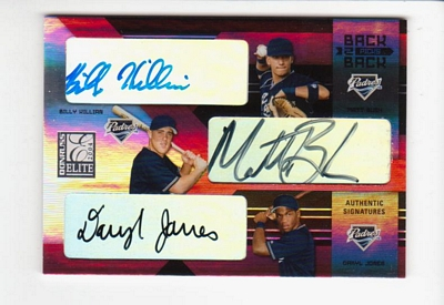 2004 Donruss Elite Extra Edition Back to Back Picks Signature #15 Billy Killian/Daryl Jones/Matt Bush/100