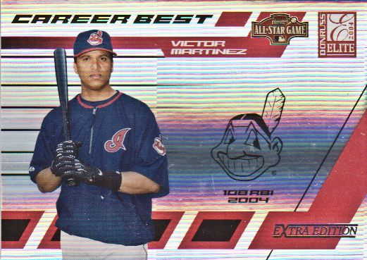 2004 Donruss Elite Extra Edition Career Best All-Stars #4 Victor Martinez