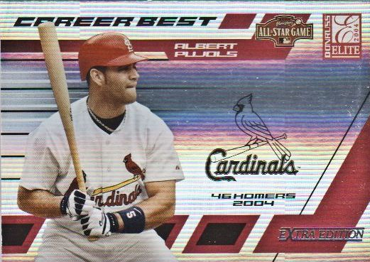 2004 Donruss Elite Extra Edition Career Best All-Stars #5 Albert Pujols