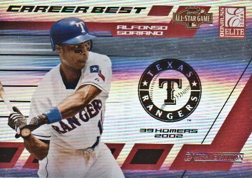 2004 Donruss Elite Extra Edition Career Best All-Stars #12 Alfonso Soriano