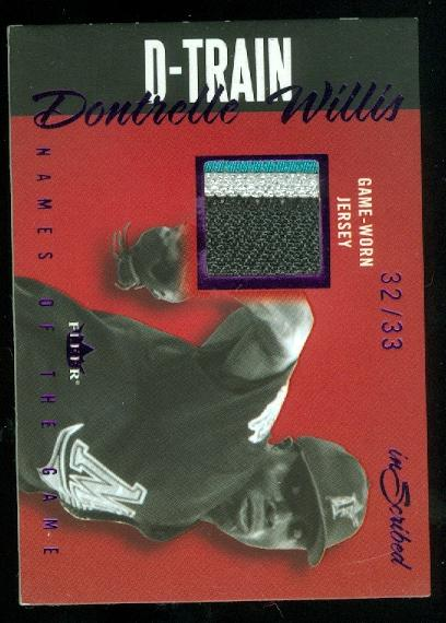2004 Fleer InScribed Names of the Game Material Purple #DW Dontrelle Willis Patch