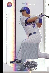 2004 Leaf Certified Materials Mirror Fabric White #109 Jose Vidro Jsy/200