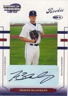 2004 Donruss World Series #198 Trav Blackley AU/1000 RC