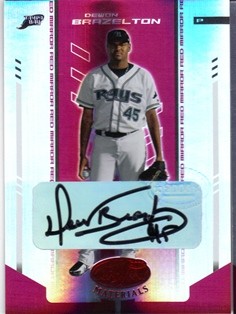 2004 Leaf Certified Materials Mirror Autograph Red #52 Dewon Brazelton/250