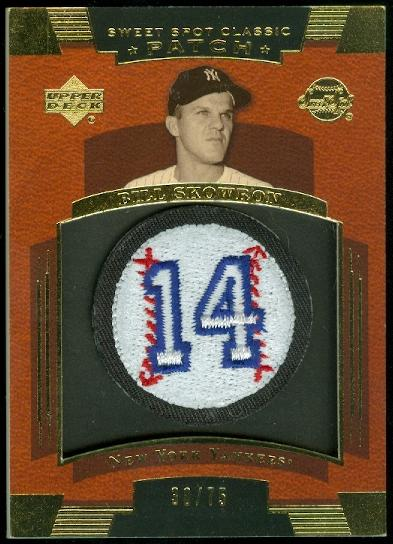 2004 Sweet Spot Classic Patch 75 #SK Bill Skowron #14