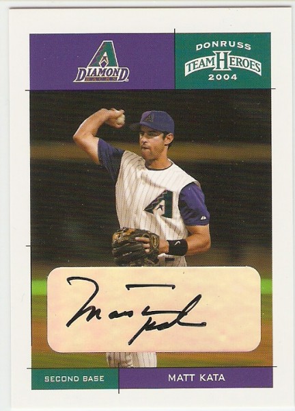 2004 Donruss Team Heroes Autographs #17 Matt Kata