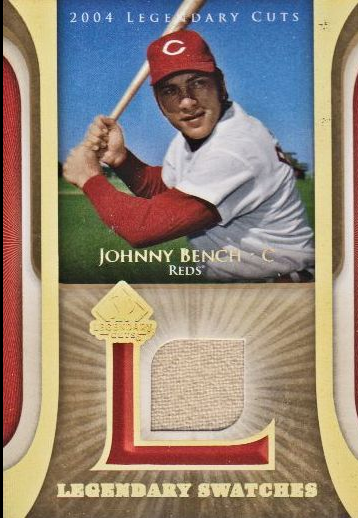 2004 SP Legendary Cuts Legendary Swatches #JB Johnny Bench Jsy