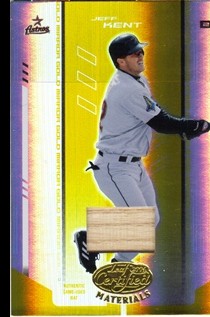 2004 Leaf Certified Materials Mirror Bat Gold #93 Jeff Kent