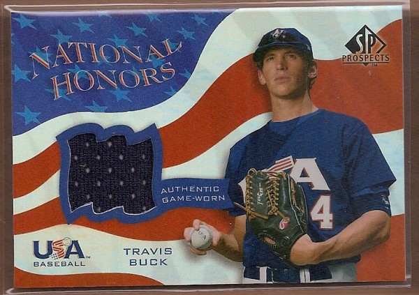 2004 SP Prospects National Honors USA Jersey #TB Travis Buck