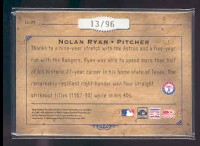 2004 Leather and Lumber Lumber Cuts #29 Nolan Ryan/96 back image