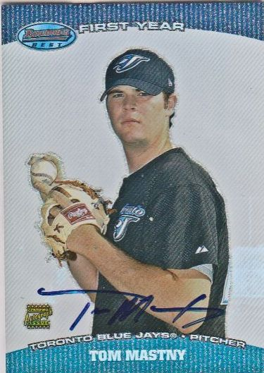 2004 Bowman's Best #TRM Tom Mastny FY AU RC
