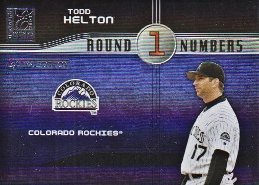 2004 Donruss Elite Extra Edition Round Numbers #16 Todd Helton