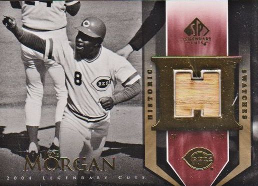 2004 SP Legendary Cuts Historic Swatches #JM Joe Morgan Bat