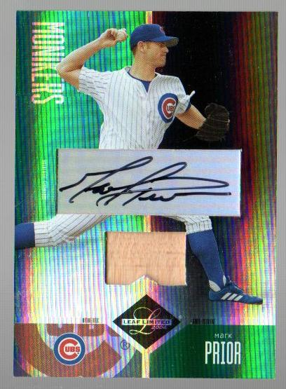 2004 Leaf Limited Moniker Bat #101 Mark Prior H/50
