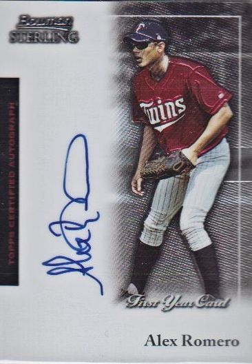 2004 Bowman Sterling #AR Alex Romero FY AU RC
