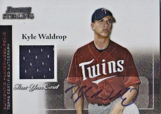 2004 Bowman Sterling #KWA Kyle Waldrop AU Jsy RC