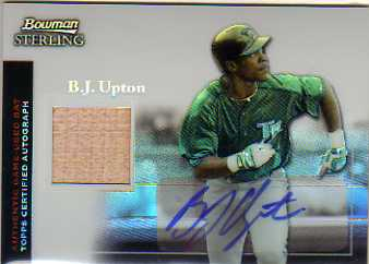 2004 Bowman Sterling Refractors #BU B.J. Upton AU Bat