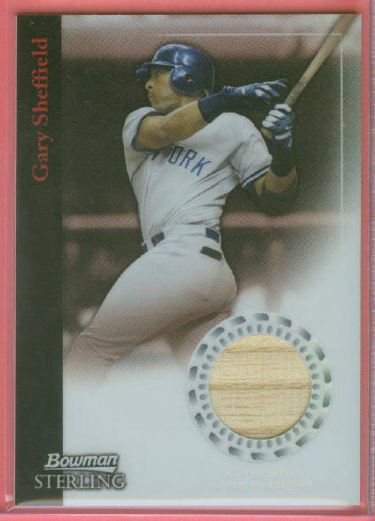2004 Bowman Sterling Refractors #GS Gary Sheffield Bat