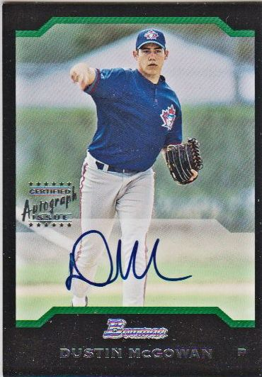2004 Bowman Autographs #163 Dustin McGowan