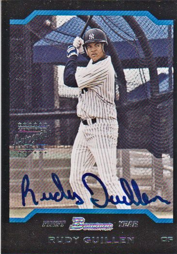 2004 Bowman Autographs #166 Rudy Guillen